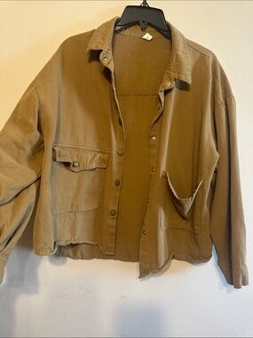 Source Unknown Oversized Utility Jacket in Khaki